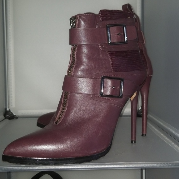 BCBG MaxAzria Leather Booties Size 10 - Picture 4 of 5